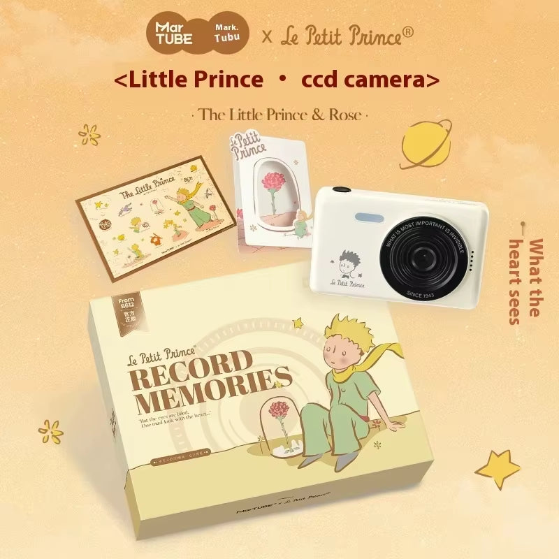 Martube Little Prince Ccd Digital Camera Vintage Retro Hd Dual Lens Students Teens Girl Campus Photography Birthday Gift Present