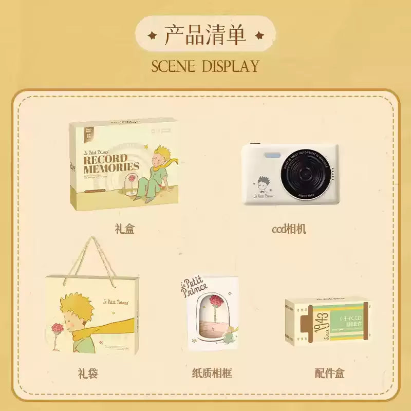 Martube Little Prince Ccd Digital Camera Vintage Retro Hd Dual Lens Students Teens Girl Campus Photography Birthday Gift Present