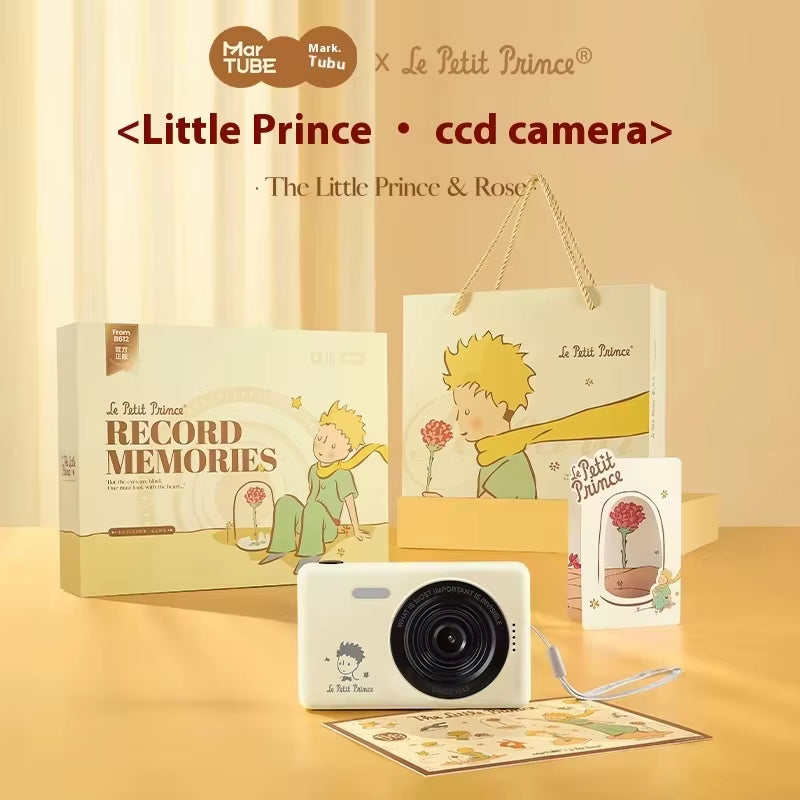 Martube Little Prince Ccd Digital Camera Vintage Retro Hd Dual Lens Students Teens Girl Campus Photography Birthday Gift Present