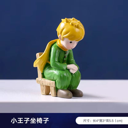 The New Little Prince Ornament Cake DIY Home Living Room Micro View Decorations Handicraft Resin Crafts Kawaii Room Decor