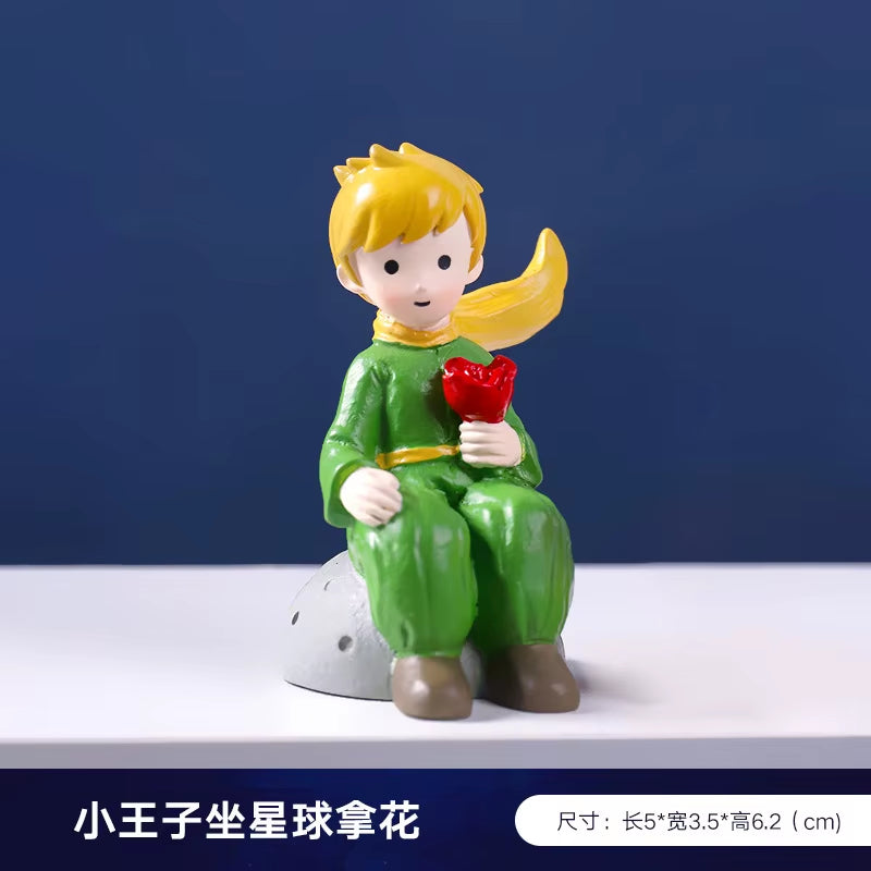 The New Little Prince Ornament Cake DIY Home Living Room Micro View Decorations Handicraft Resin Crafts Kawaii Room Decor