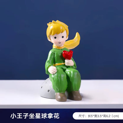 The New Little Prince Ornament Cake DIY Home Living Room Micro View Decorations Handicraft Resin Crafts Kawaii Room Decor
