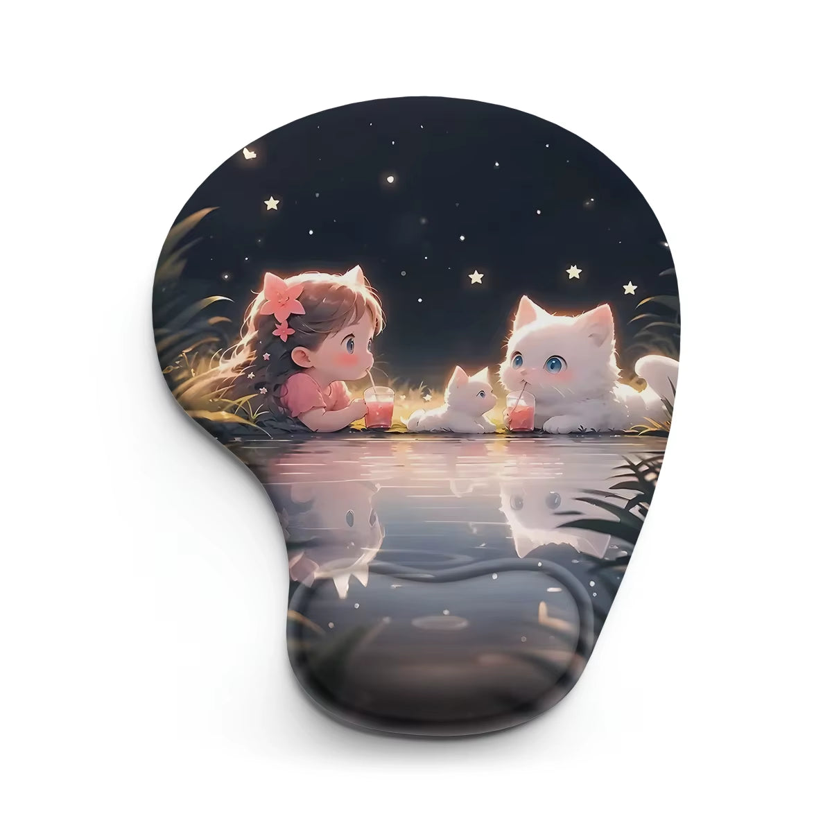 1Pc the Little Prince and Fox Mouse Pad Wrist Ergonomic Soft Anti-Slip Wrist Rest Support Mat Computer Mouse Pad for Office PC